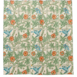 William Morris Trellis Victoriaans Behang Douchegordijn
