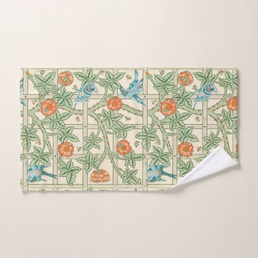 William Morris Trellis Victorian Wallpaper (Serviette à main)