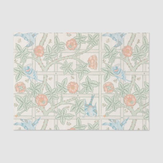 William Morris Trellis Victorian Wallpaper Tissuepapier (Voorkant)