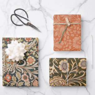William Morris Trent Garden Bloem Klassieke Botani Inpakpapier Vel