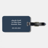 William Morris Trent Garden Flower Pattern Classic Bagagelabel (Achterkant horizontaal)