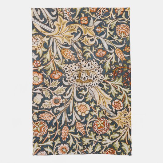 William Morris Trent Garden Flower Pattern Classic Theedoek (Verticaal)