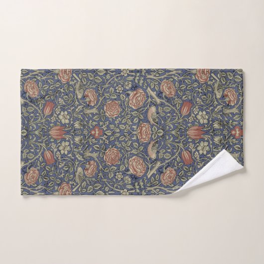 William Morris Tudor Fond d'écran Rose (Serviette à main)
