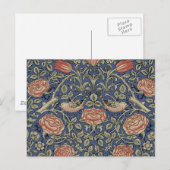 William Morris Tudor Roos Wallpaper Briefkaart (Voorkant / Achterkant)