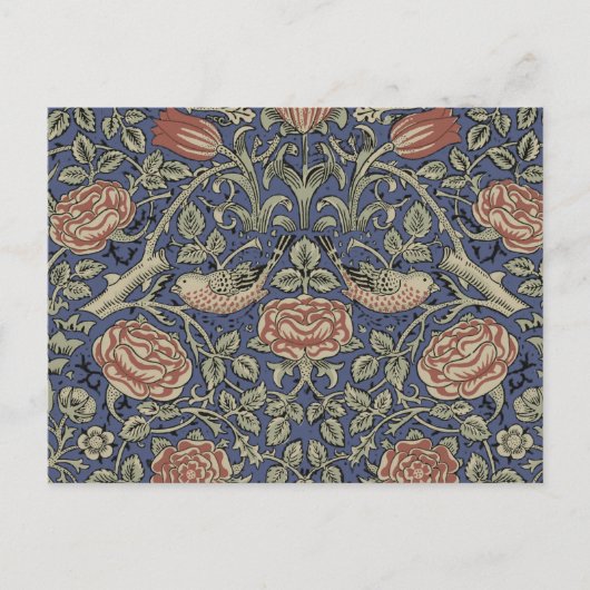 William Morris Tudor Roos Wallpaper Briefkaart (Voorkant)
