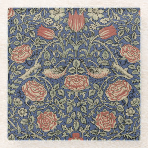 William Morris Tudor Roos Wallpaper Glazen Onderzetter