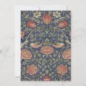 William Morris Tudor Roos Wallpaper Kaart (Achterkant)