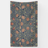 William Morris Tudor Roos Wallpaper Spandoek (Verticaal)