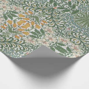 William Morris Tuin Groen Blauw Geel Cadeaupapier