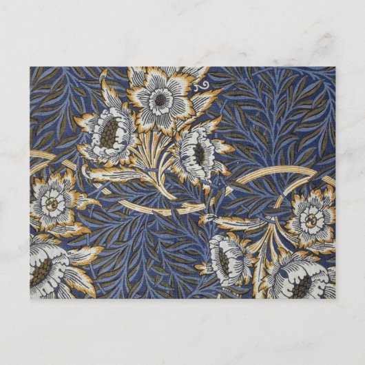 William Morris Tulip en Willow Floral Pattern Briefkaart (Voorkant)