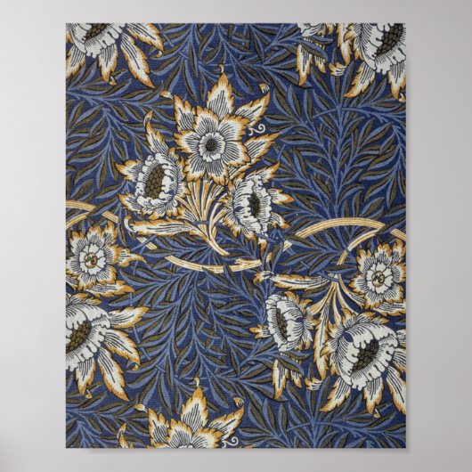 William Morris Tulip en Willow Floral Pattern Poster (Voorkant)
