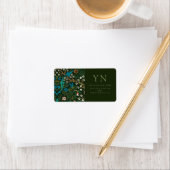 WILLIAM MORRIS TULIP ÉTIQUETTE DE ADRESSE (En situation)