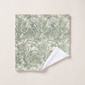 William Morris tulip fond textile vert (Gant de toilette)