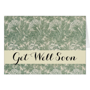 William Morris tulip fond textile vert