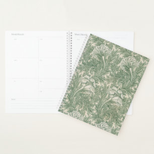 William Morris tulip fond textile vert