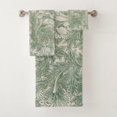 William Morris tulip fond textile vert (En situation)