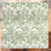William Morris Tulip Wallpaper Classic Green Raamsticker (Vel 2)