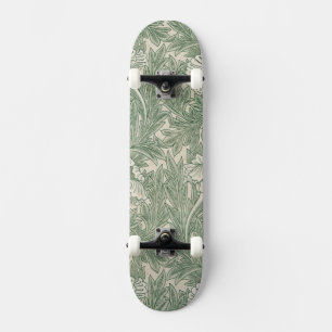 william morris tulip wallpaper groen skateboard