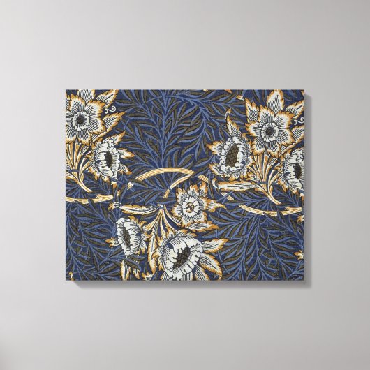 William Morris Tulip Willow Blauw Patroon Canvas Afdruk (Voorkant)