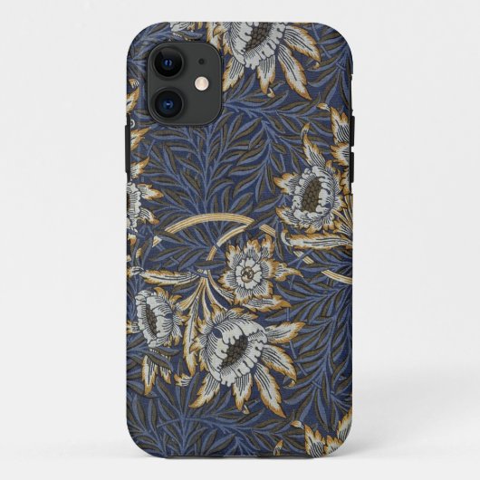 William Morris Tulip Willow Blauw Patroon Case-Mate iPhone Case (Achterkant)