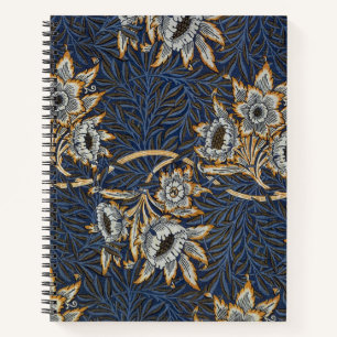 William Morris Tulip Willow Blauw Patroon Notitieboek