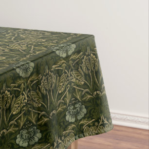 William Morris : Tulipe verte et nappe Rose