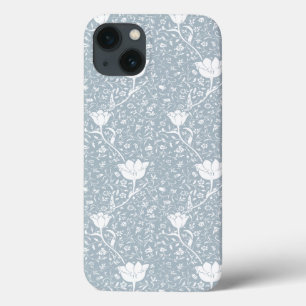 William Morris Tulips in White Pattern iPhone 13 Hoesje