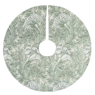 William Morris Tulp Behang Klassiek Groen Kerstboom Rok