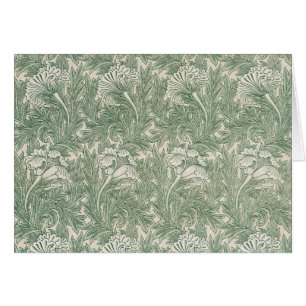 William Morris tulp behang textiel groen