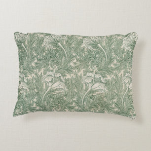 William Morris tulp behang textiel groen Accent Kussen