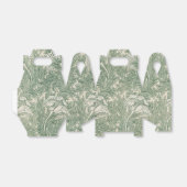 William Morris tulp behang textiel groen Bedankdoosjes (Uitgevouwen)