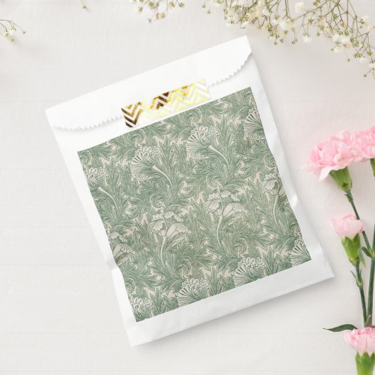 William Morris tulp behang textiel groen Bedankzakje (Gezegeld)