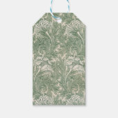 William Morris tulp behang textiel groen Cadeaulabel (Voorkant)