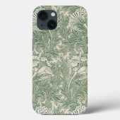 William Morris tulp behang textiel groen Case-Mate iPhone Case (Achterkant)