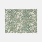 William Morris tulp behang textiel groen Fleece Deken (Voorkant (Horizontaal))