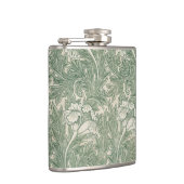 William Morris tulp behang textiel groen Heupfles (Rechts)