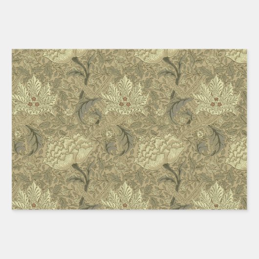 William Morris tulp behang textiel groen Inpakpapier Vel (Voorkant 2)