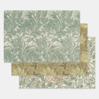 William Morris tulp behang textiel groen Inpakpapier Vel