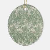William Morris tulp behang textiel groen Keramisch Ornament (Links)