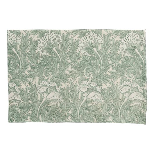 William Morris tulp behang textiel groen Kussensloop (Voorkant)