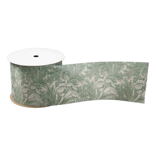 William Morris tulp behang textiel groen Lint (Spoel)