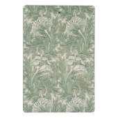 William Morris tulp behang textiel groen Mini Klembord (Achterkant)
