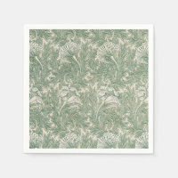 William Morris tulp behang textiel groen