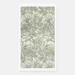 William Morris tulp behang textiel groen Servet