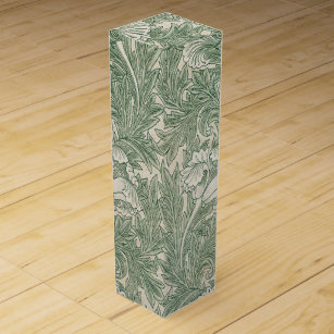 William Morris tulp behang textiel groen Wijn Geschenkdoos
