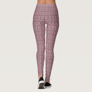 William Morris tulpen, roze patroon vernieuwd, chi Leggings