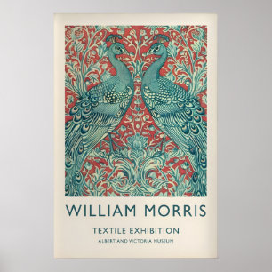 William Morris Twee Pauw Poster Trendy Muurkunst
