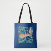 William Morris "Two Hares" Wild Rabbits Print Draagtas (Voorkant)