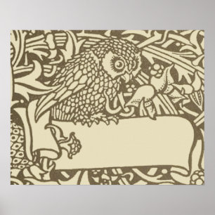 William Morris Uil Bloemrijk Vintage Ontwerp Poster
