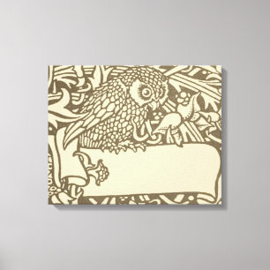 William Morris Uil Bloemrijke Vintage Ontwerp Canvas Afdruk